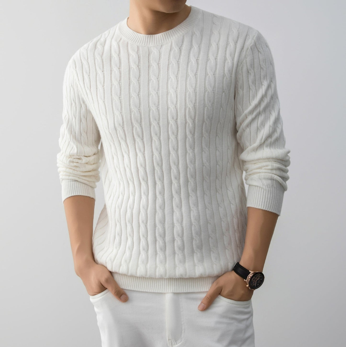ST. MORITZ Cable Sweater
