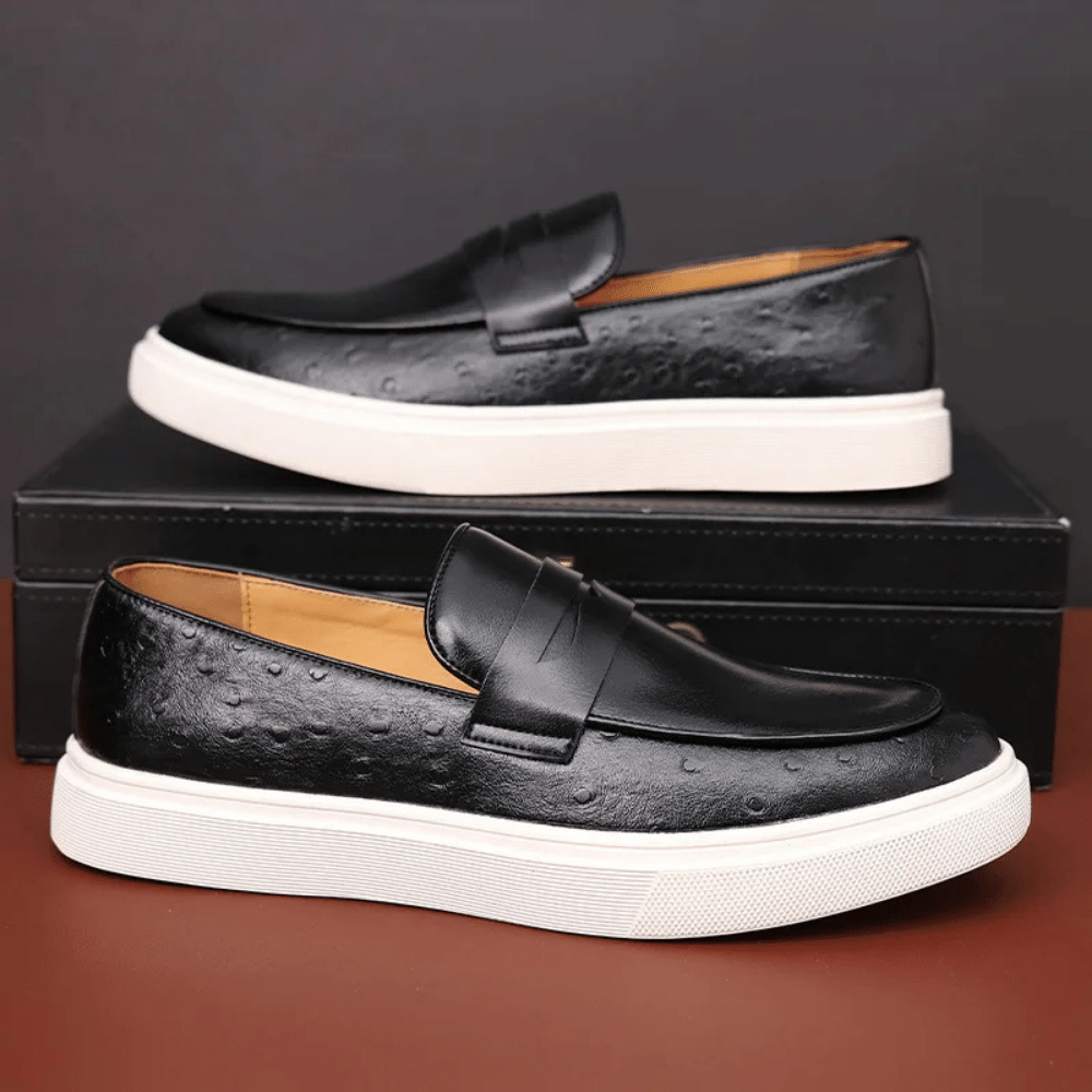 Leather Moccasin Slip-On for Men by Valmont