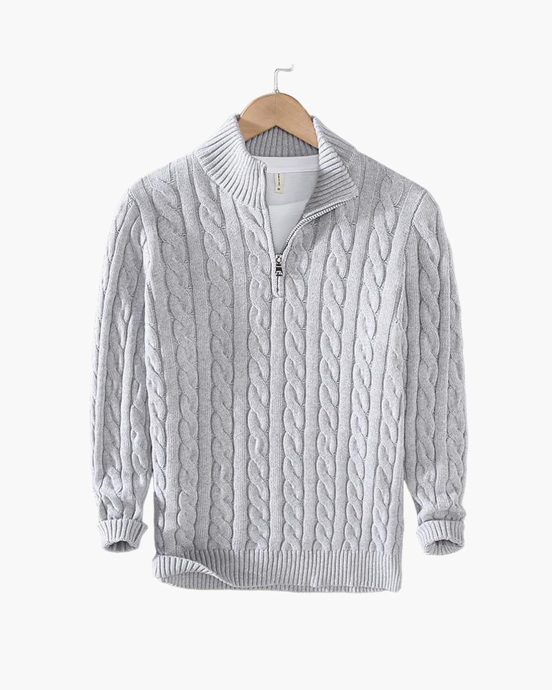 Beaumont Zipped Cable Sweater