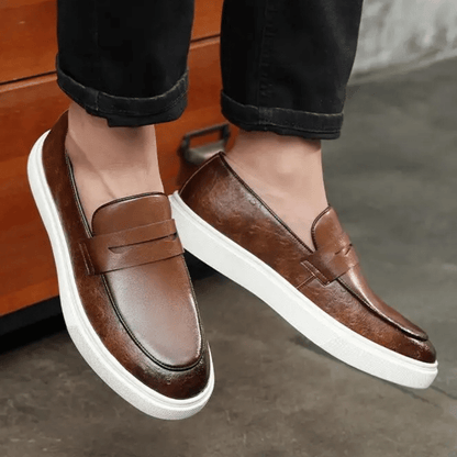 Leather Moccasin Slip-On for Men by Valmont